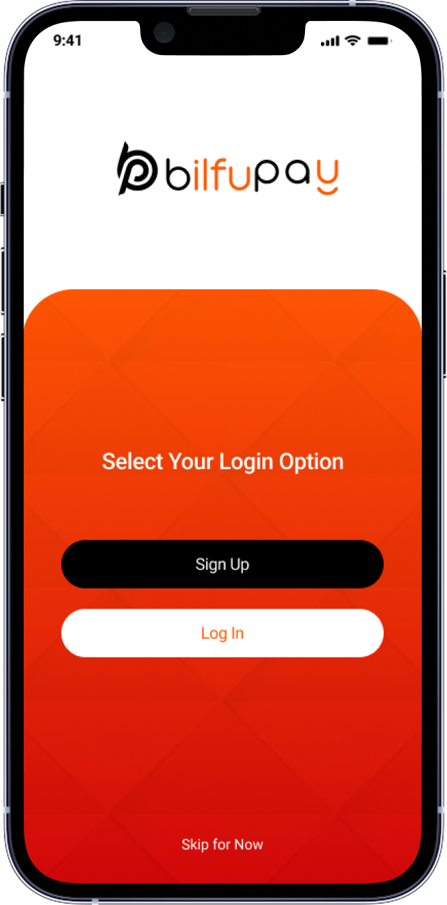 Bilfupay marketplace mock screenshot